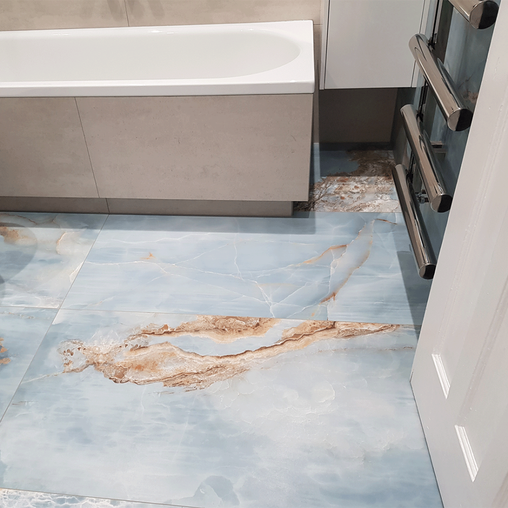 Jurassic Ocean marble effect large format tile