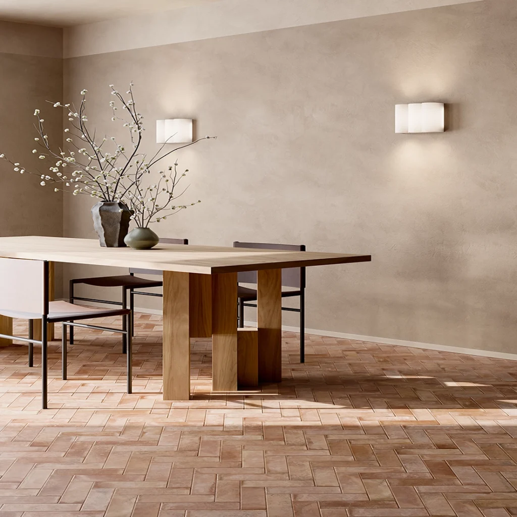 Cotto Naturale Terracotta effect Porcelain Tiles in a dining room