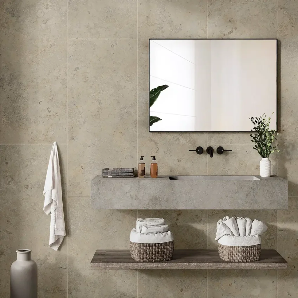 Jura Taupe stone effect porcelain tiles