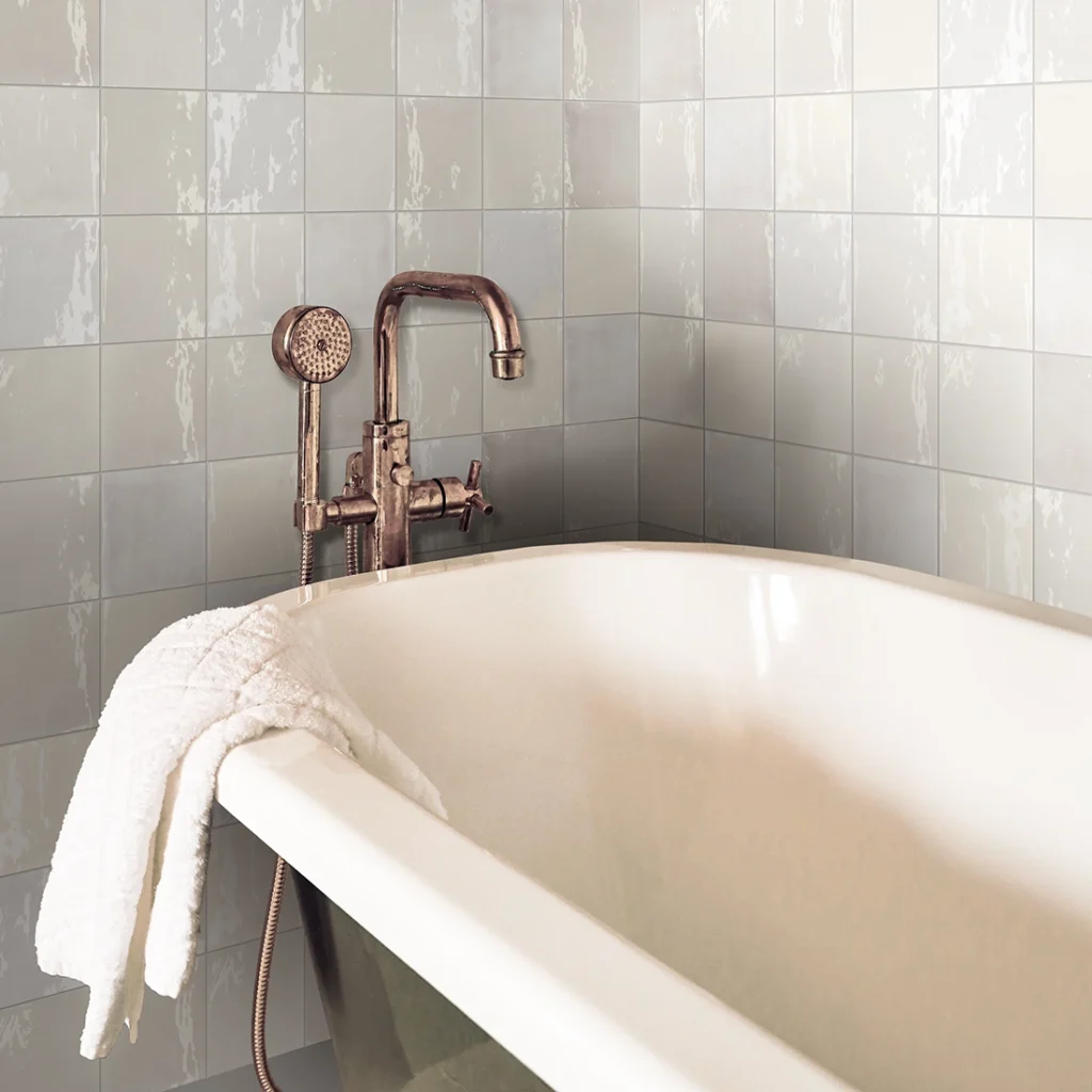 Venezia Latte Square Zellige Style Tile