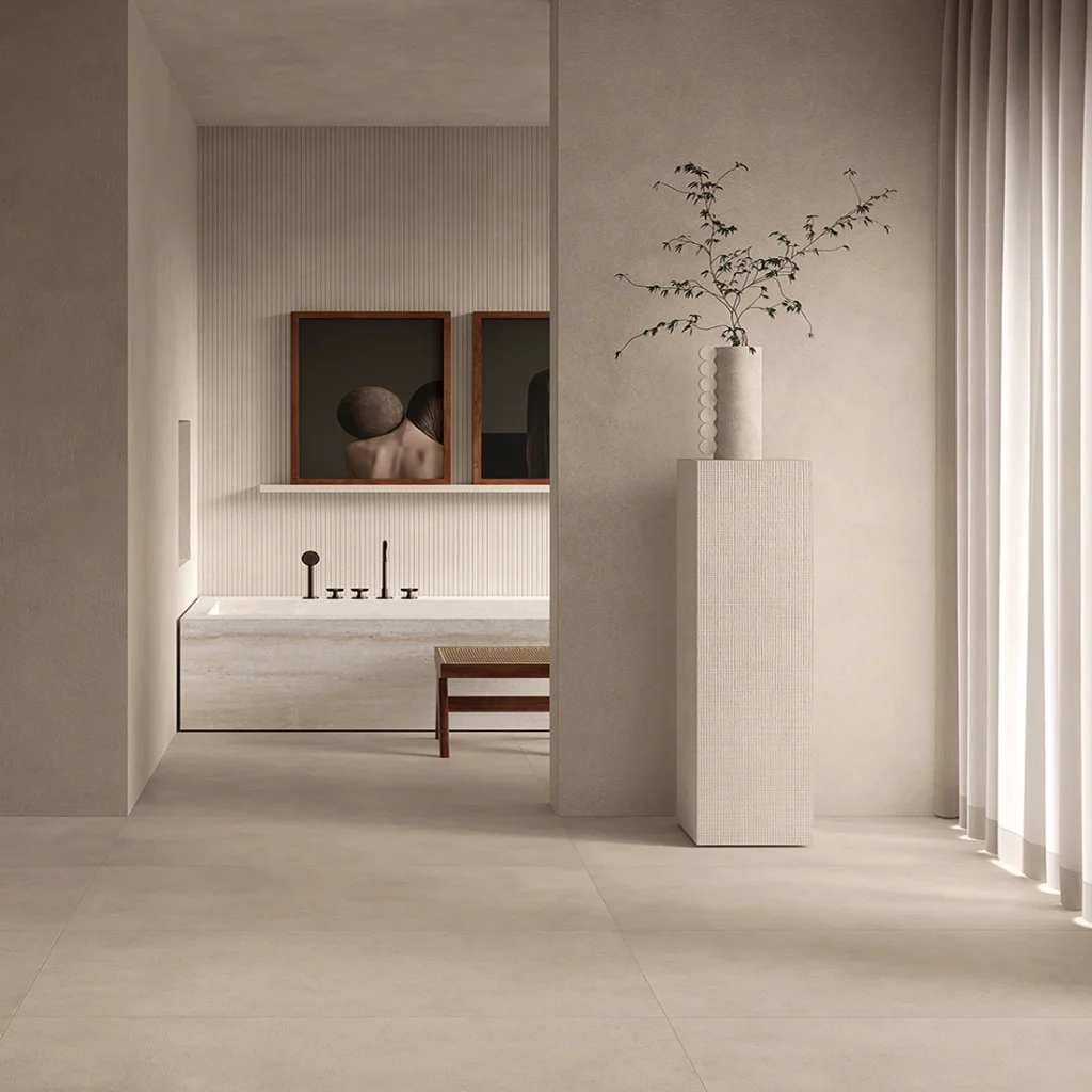 Aura Seta Slab Tile Stone effect Porcelain