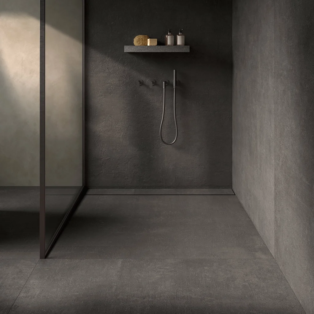 Clay Pomice - same tiles on walls and floors