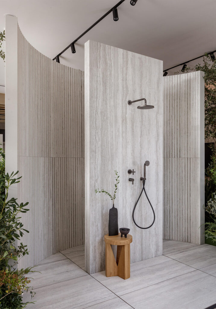 Paglierino Oyster Vein Cut and 3D Decor Limestone effect Porcelain tiles