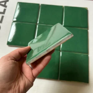 Green Glazed Ceramic Tile